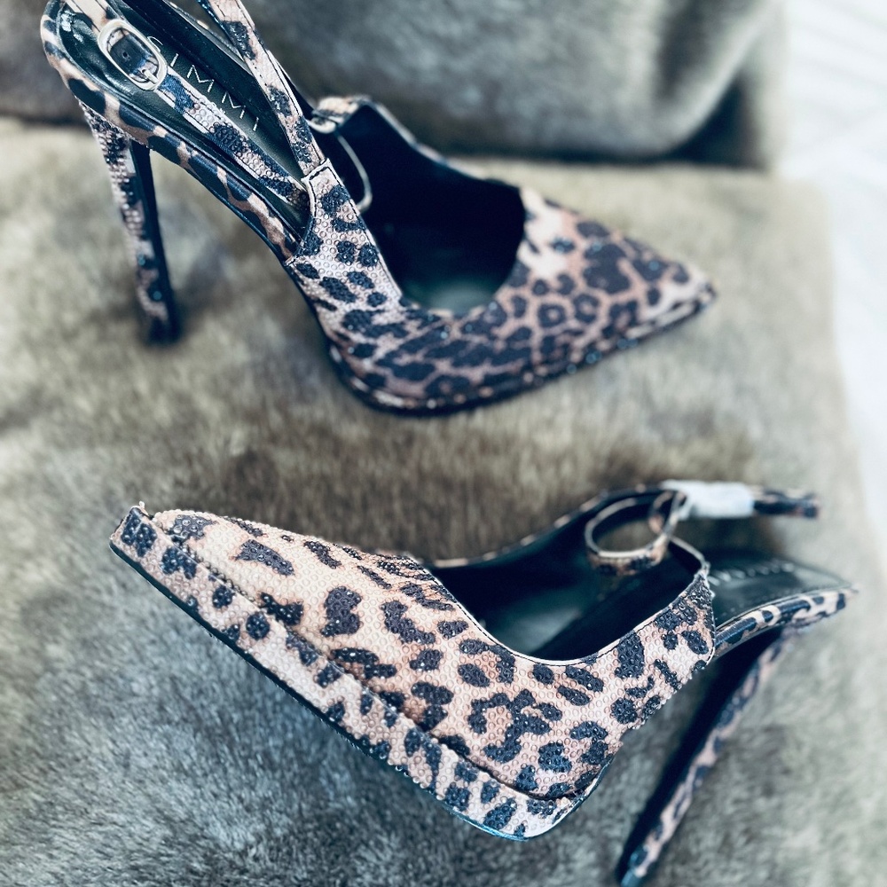 ASOS leopard gem stilettos